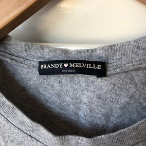 Basic Grey Brandy Melville Tee